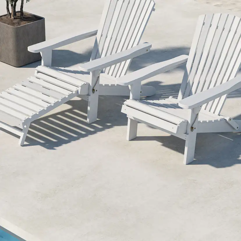 Tropea Sun Lounge - White FSC 100% Vitmålad