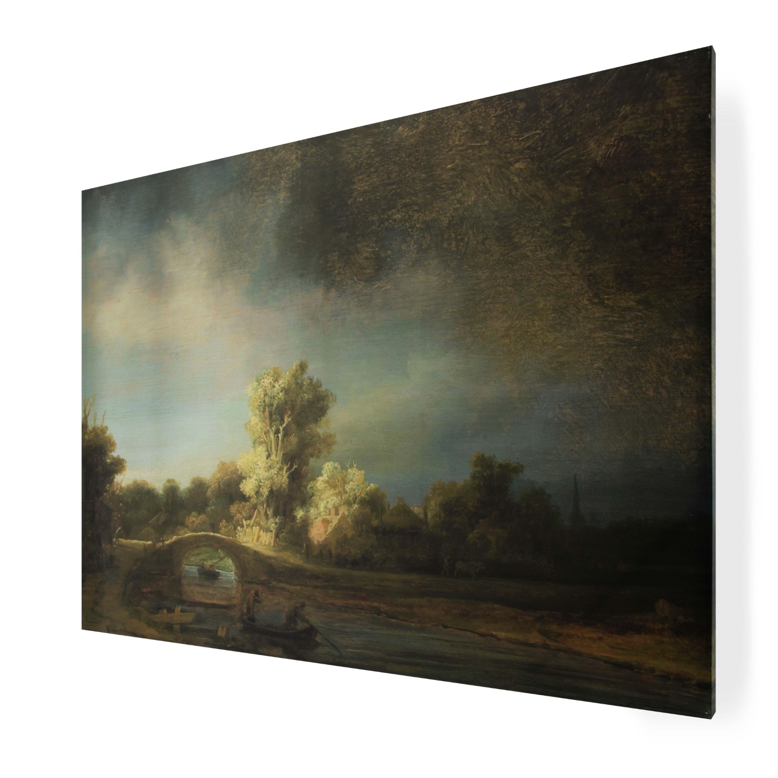 Canvastavla Art For The Home Rembrandt Stenbro Landskap 100x70cm