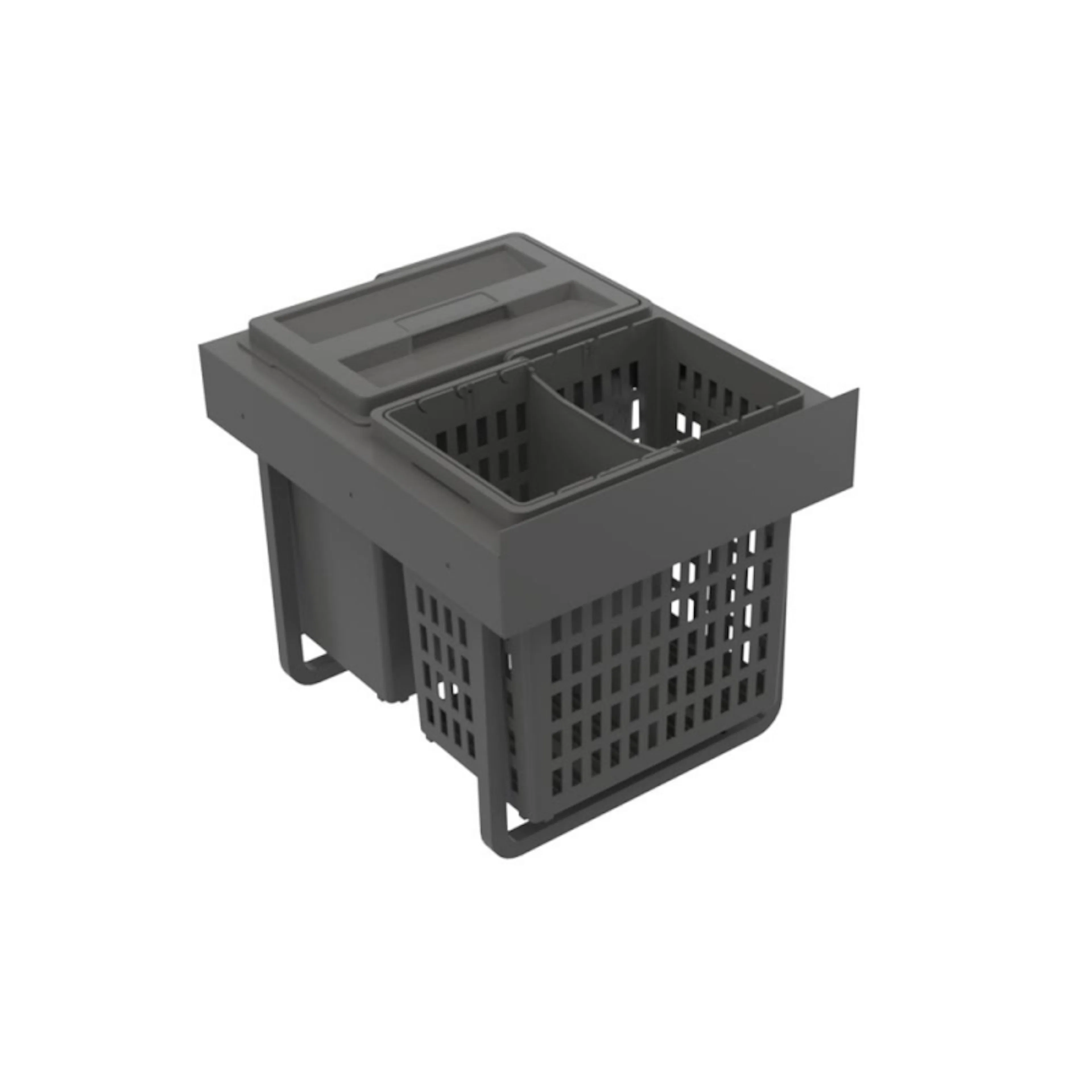 Källsorteringskärhållare Beslag Design Select Base Eco Mörkgrå