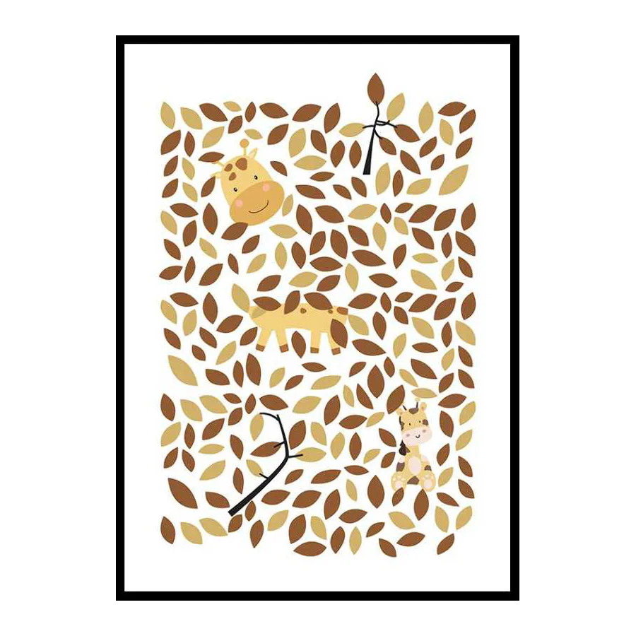 Poster Gallerix Hiding Giraffe 4106