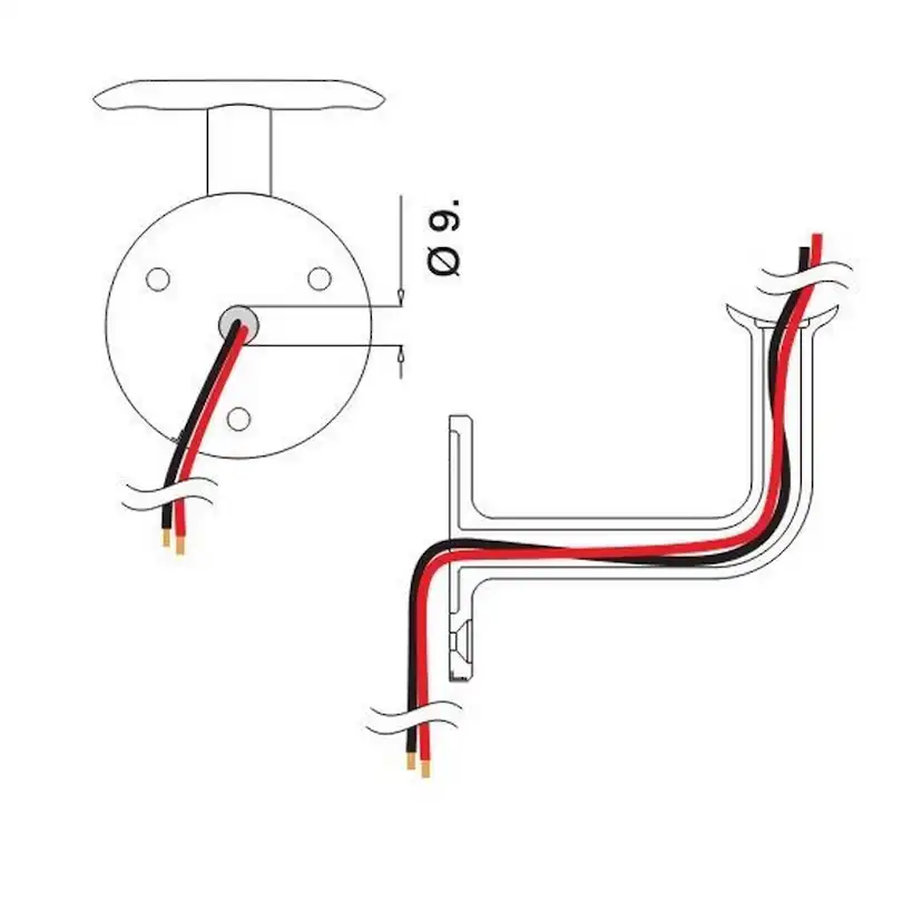 Väggfäste Herrljunga Ledstångsfabrik 0103 Utomhus Skålad