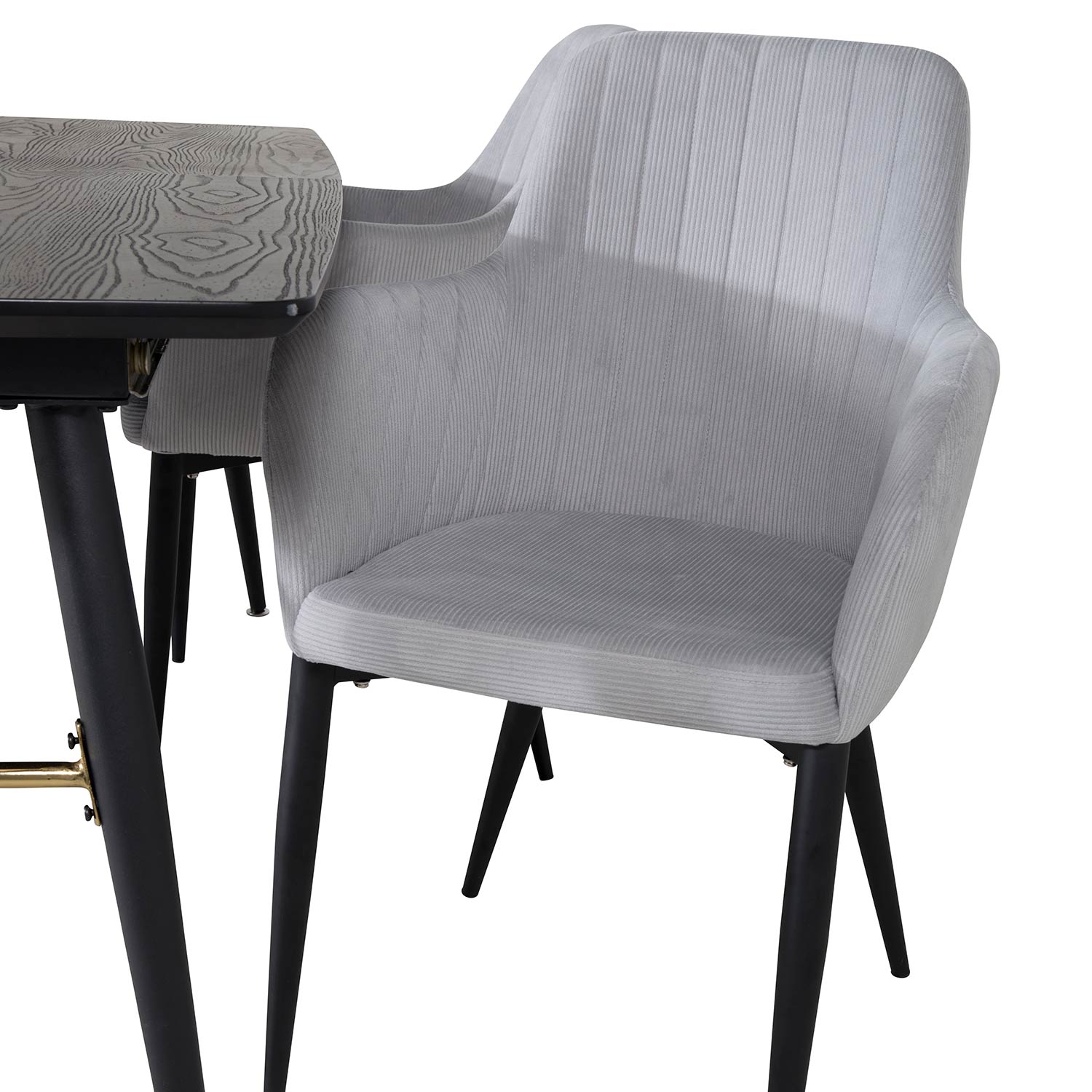 Matgrupp Venture Home Guld med 4 Corina Stolar Manchester