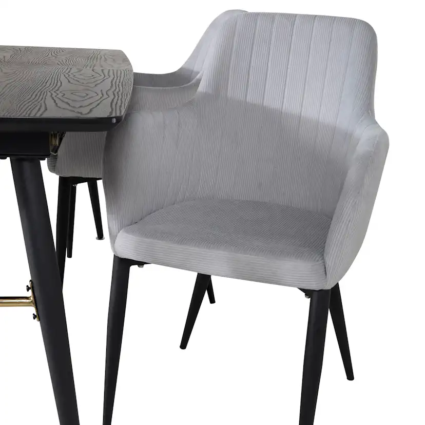 Matgrupp Venture Home Guld med 4 Corina Stolar Manchester