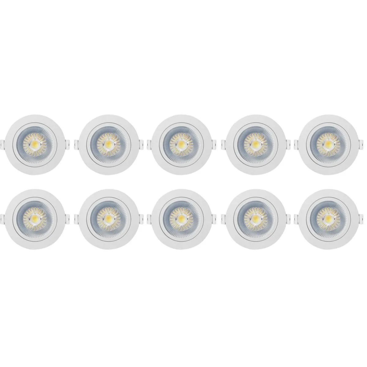 Downlight Westal Nedljus 7W 650Lm 27,3,4K Vit 10-pack Wld Fr72 Flex Tilt