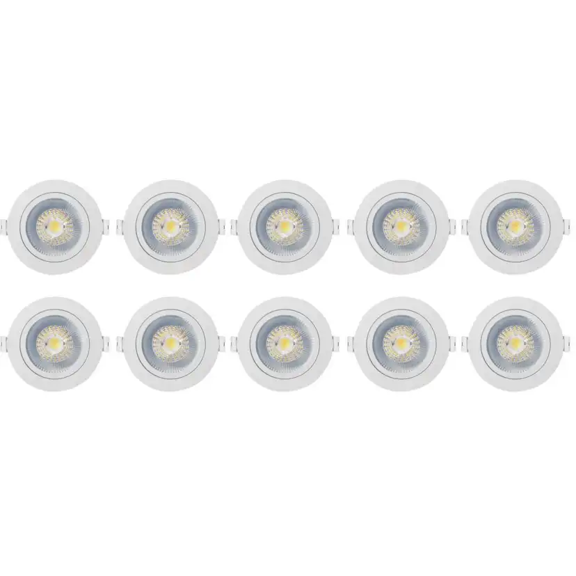 Downlight Westal Nedljus 7W 650Lm 27,3,4K Vit 10-pack Wld Fr72 Flex Tilt