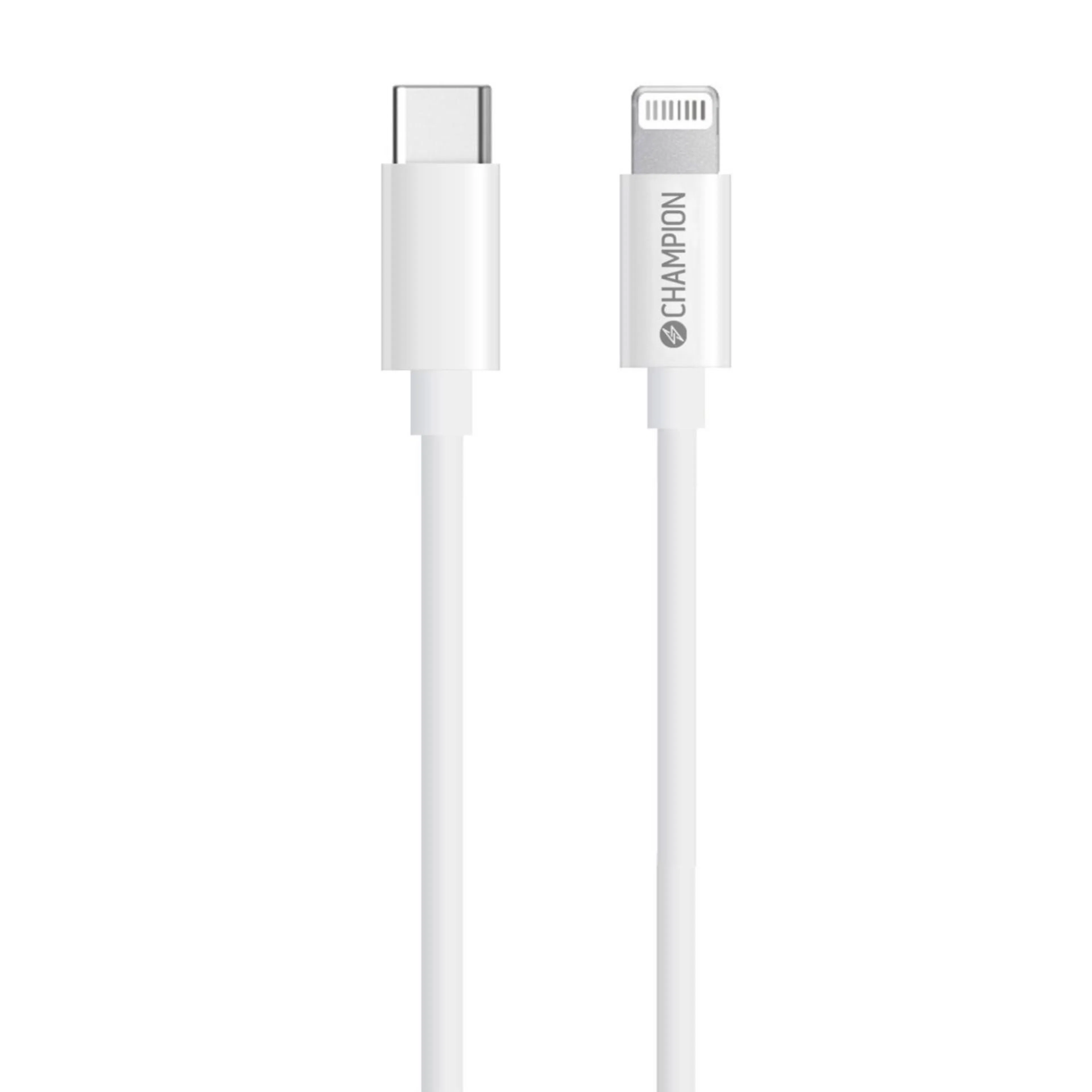 USB-C Champion till Lightning Kabel 1m Vit