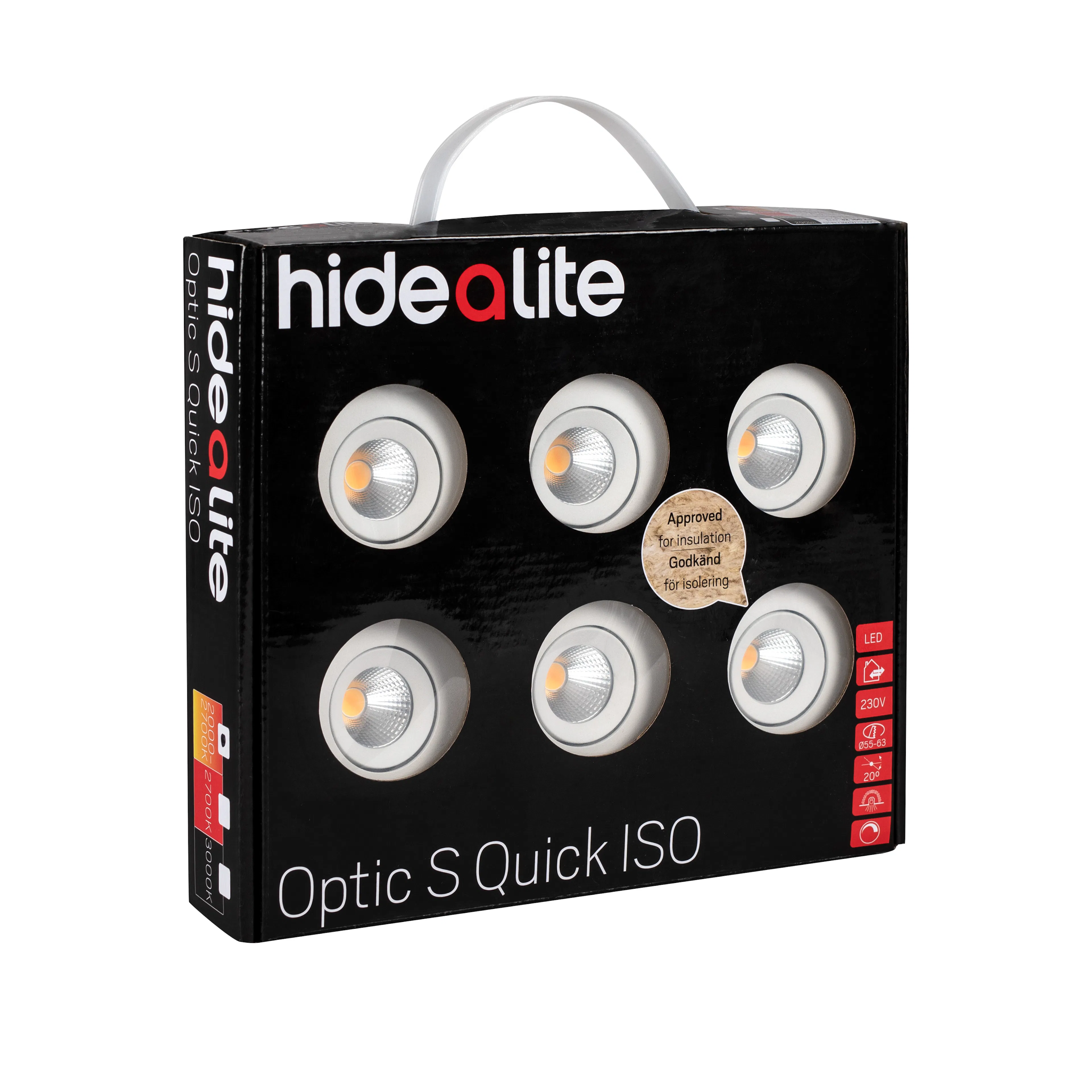 Optic S Quick ISO 6-pack Vit 2700K 2700 K