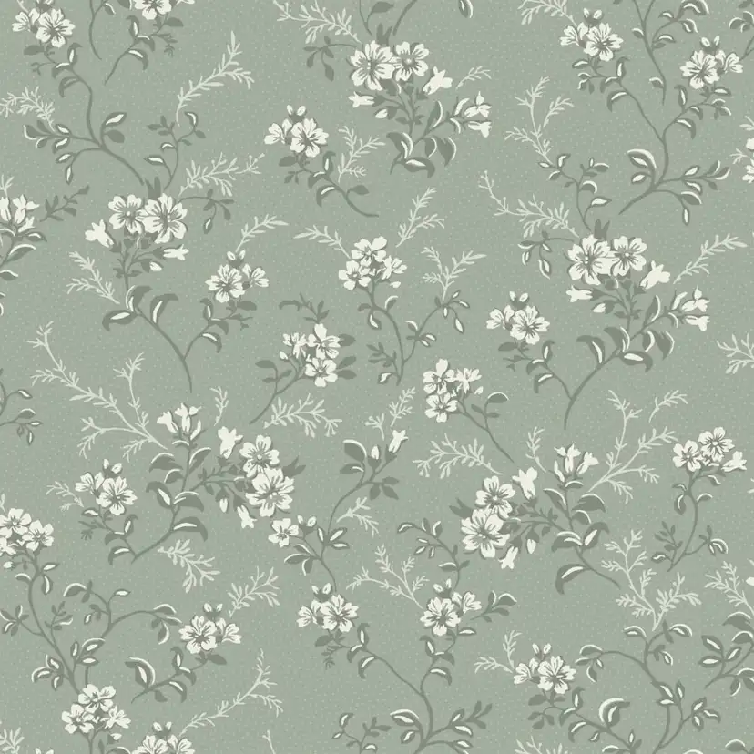 Tapet Duro Flora Sonja 536-04 QuickUp, Mönstrad Grön