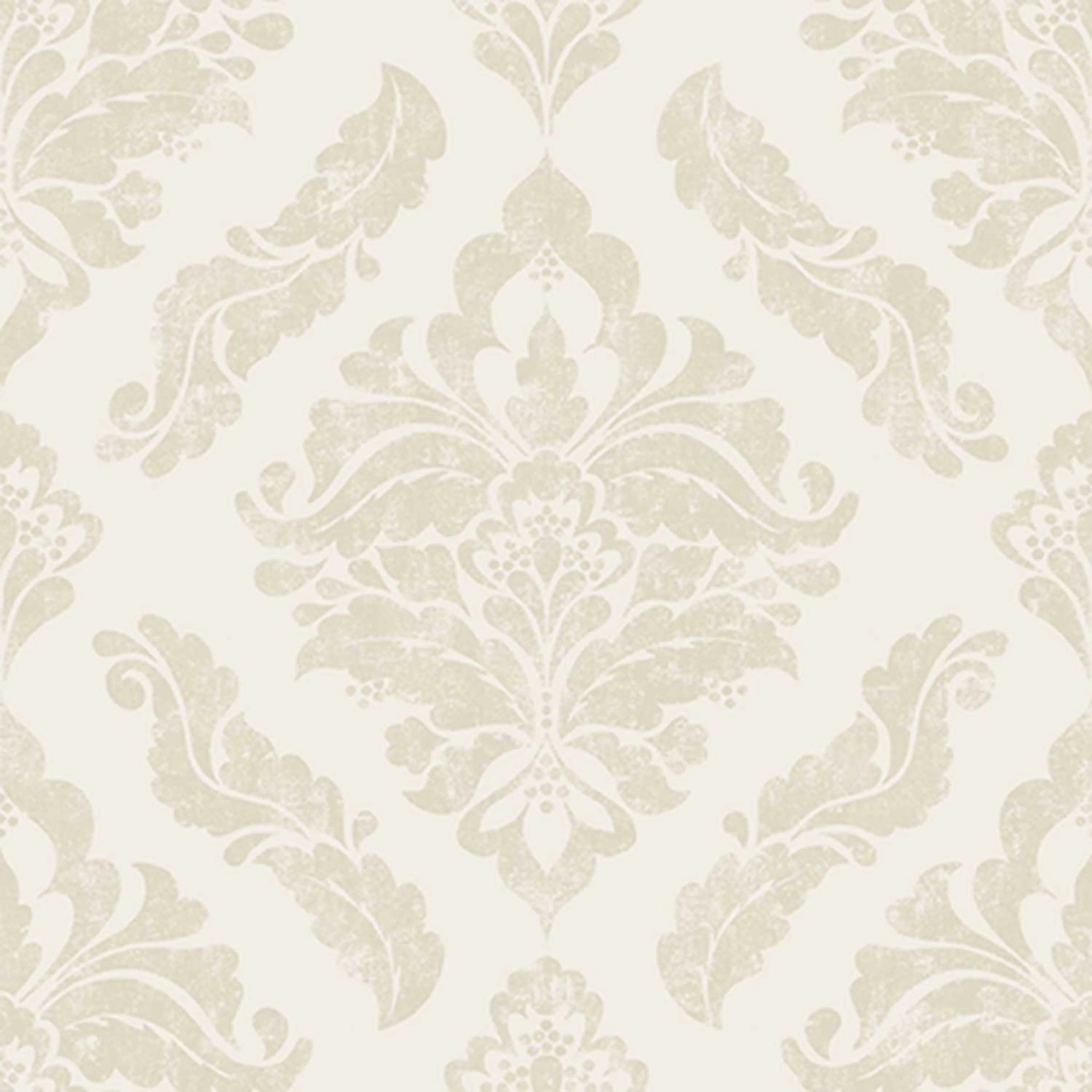 Tapet Boutique Damask Metallic Effekt Creme 104156