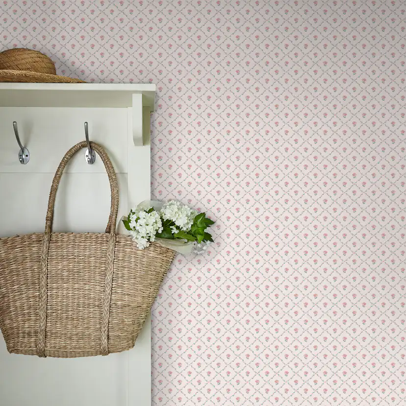 Tapet Laura Ashley Kate Coral Rosa 122766