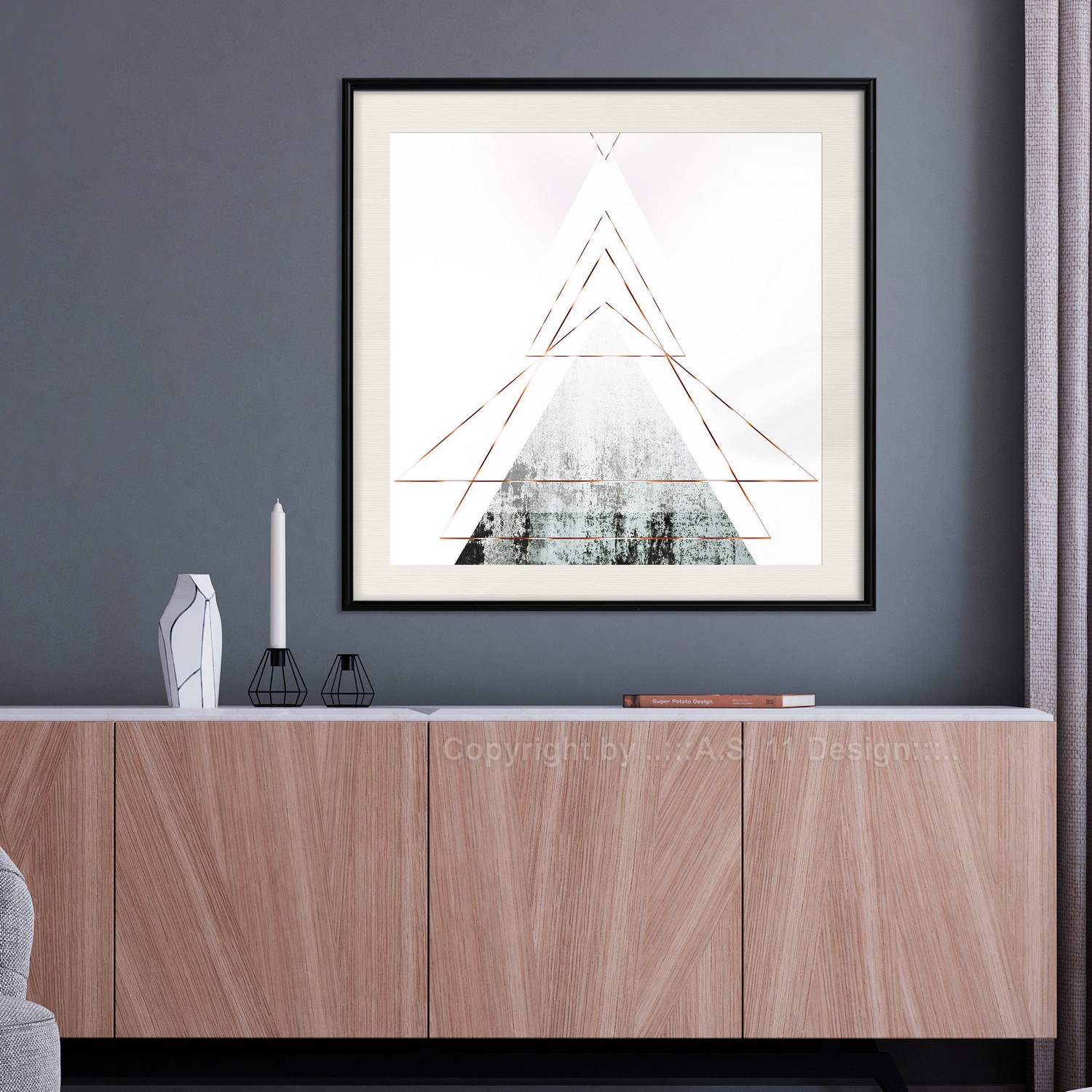 Poster Artgeist Affisch Geometric Abstraction