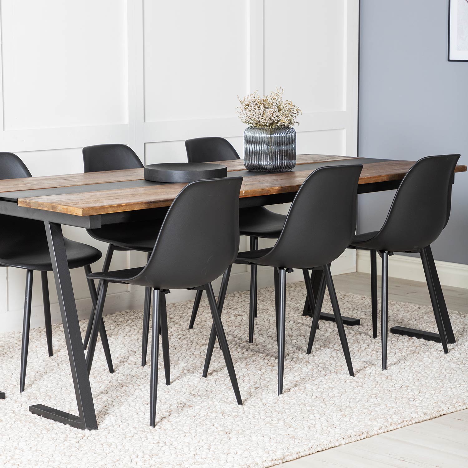 Matgrupp Venture Home Jane med 6 Pop Stolar