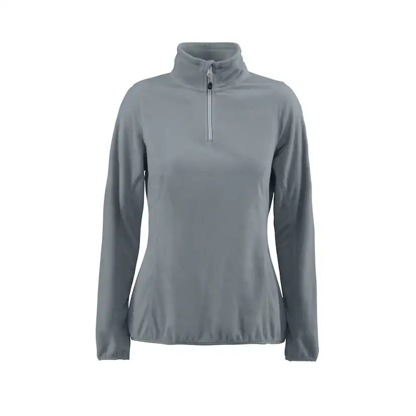 Printer Railwalk lady fleece ½ zip Metal Grey XL Storlek: XL, Färg: Metallgrå