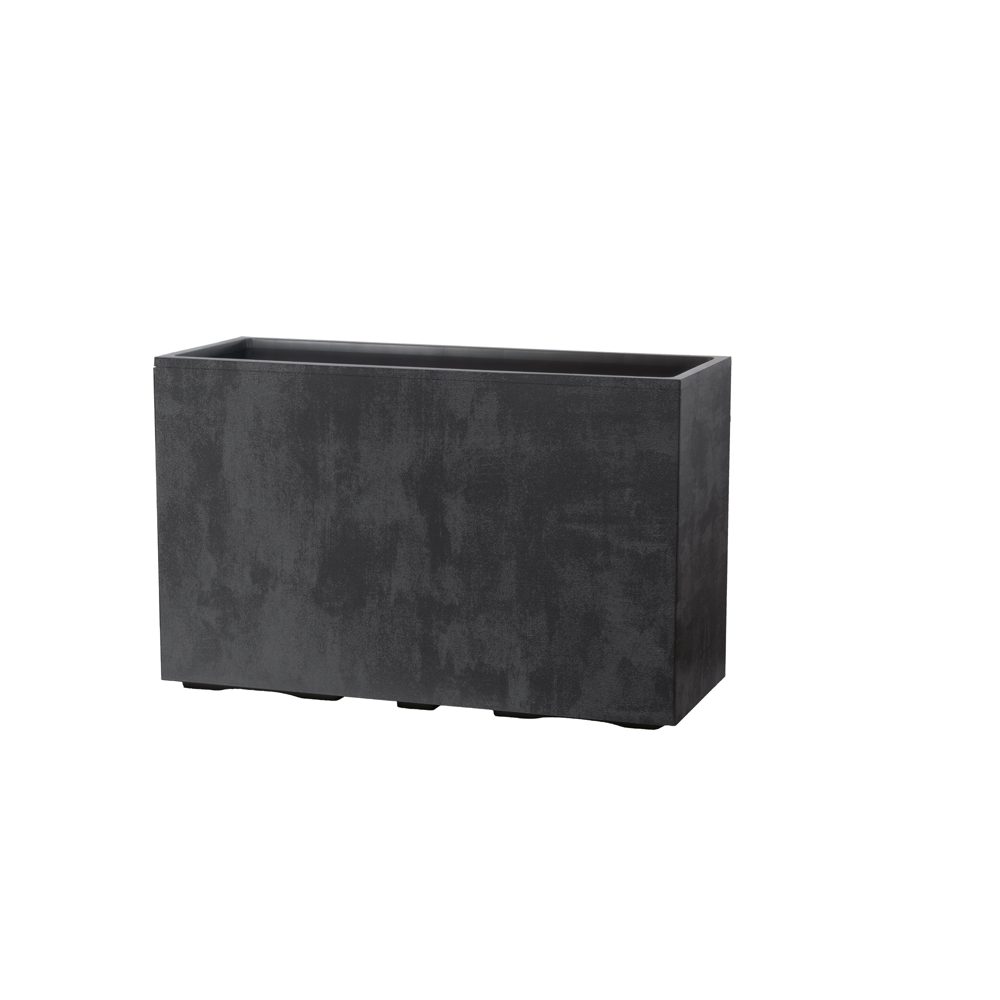 Kruka Deroma Millennium Antracit Rektangulär Med Hjul 98 x 37,5 x 62 cm