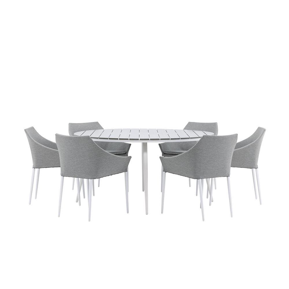 Matgrupp Utomhus Venture Home Break Ø150 cm med 6 Spoga Trädgårdsstolar