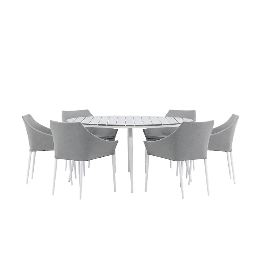 Matgrupp Utomhus Venture Home Break Ø150 cm med 6 Spoga Trädgårdsstolar