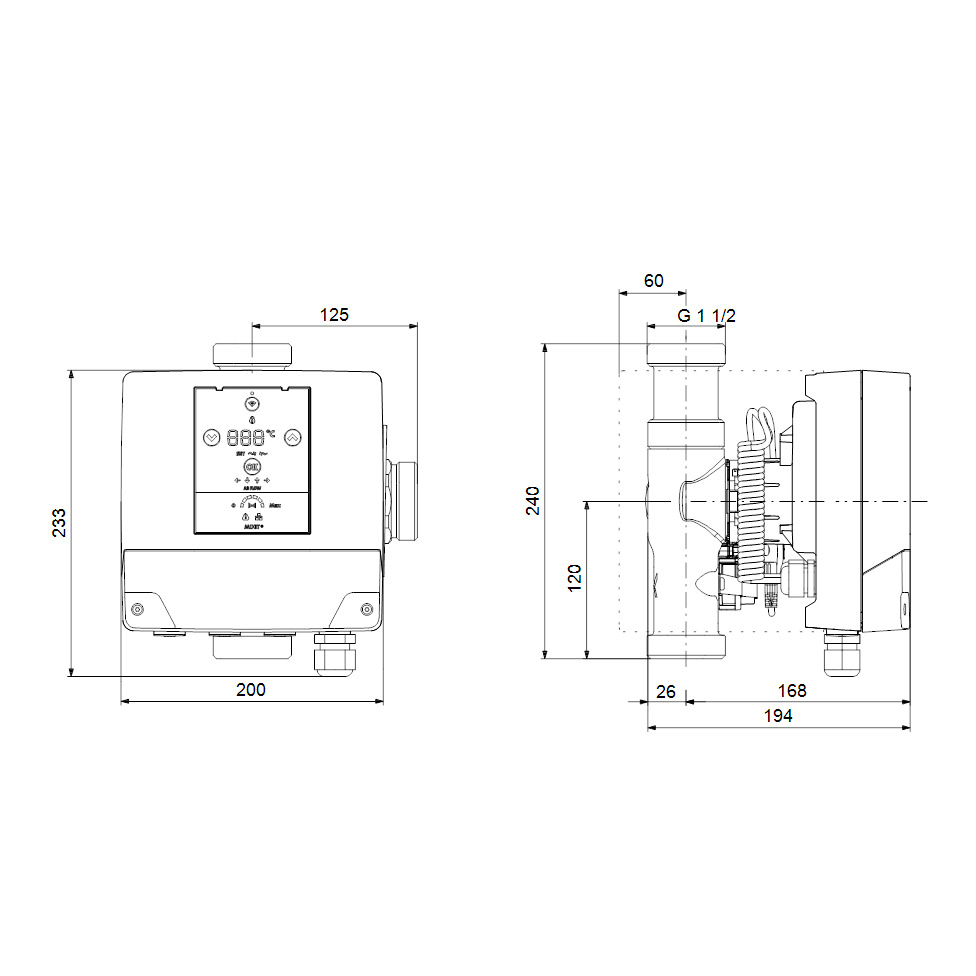 Shuntgrupp Grundfos MIXIT DYNAMIC 25-6.3 NRV