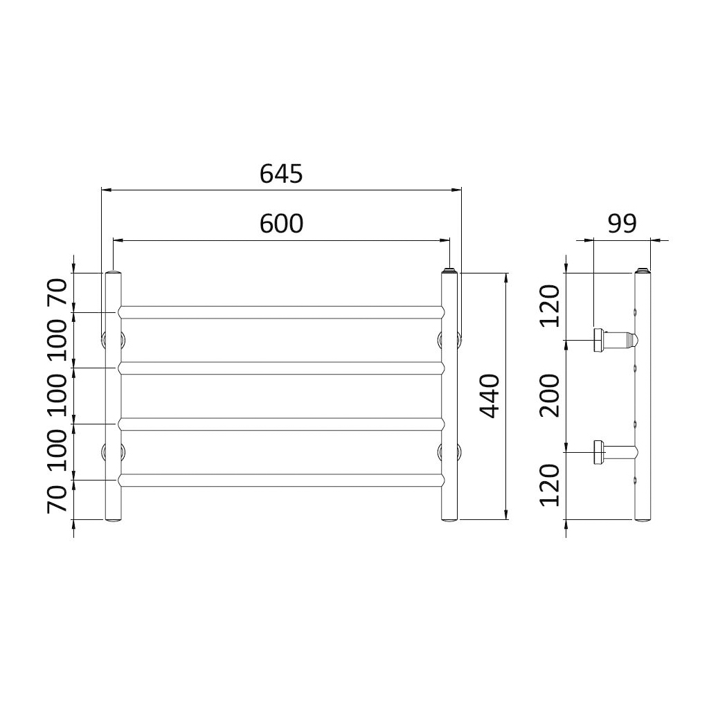 Handdukstork REJ Design Largo E 60444