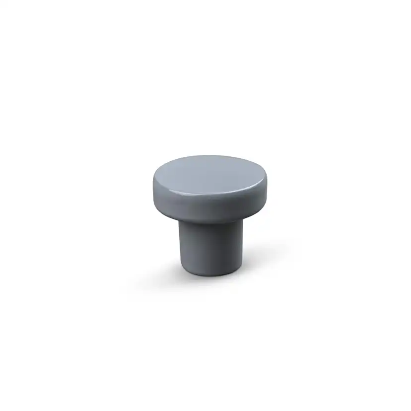 KNOPP AGNO DIAM. 28MM LJUSGRÅ Silvergrå