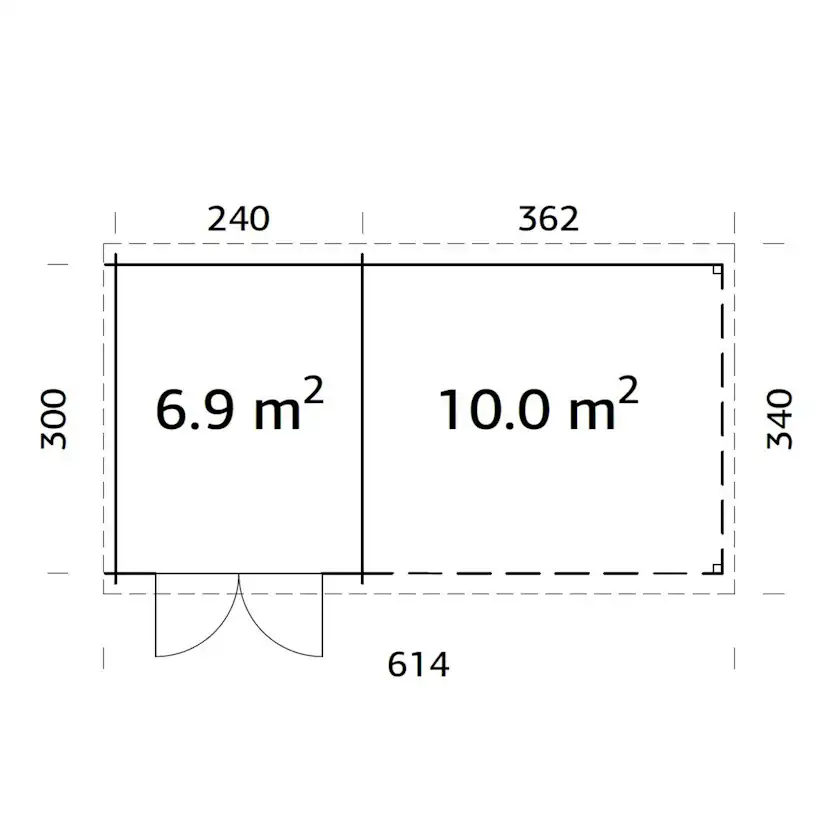 Stuga Palmako Ella 16,9 m2