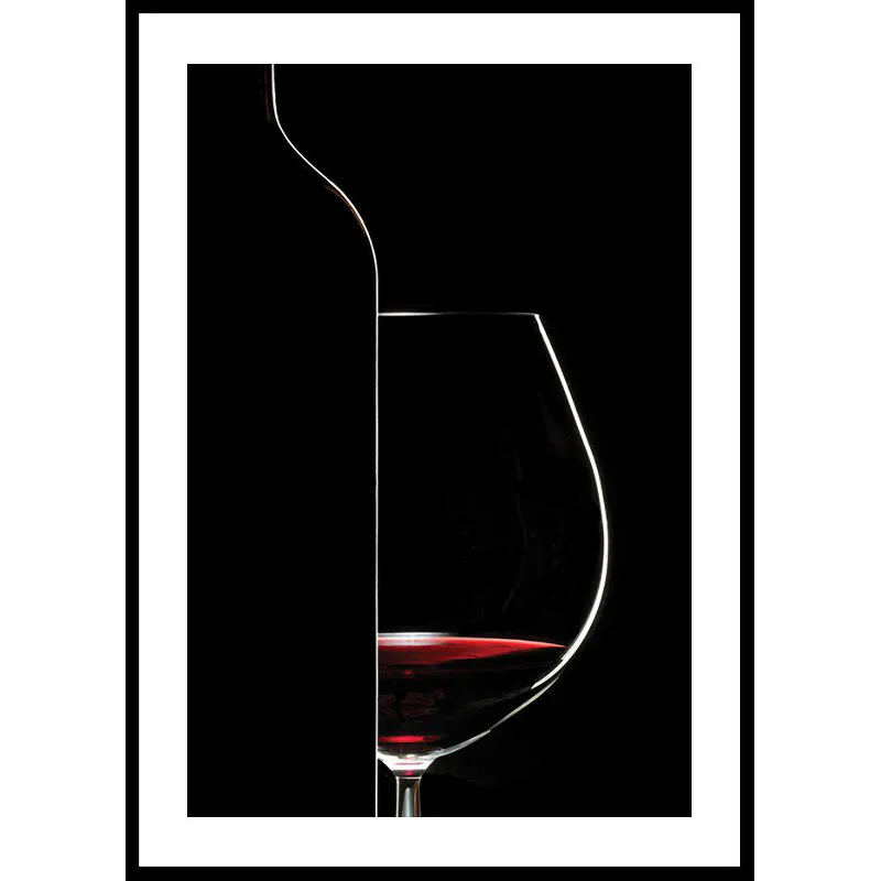 Poster Gallerix Red Wine And Bottle