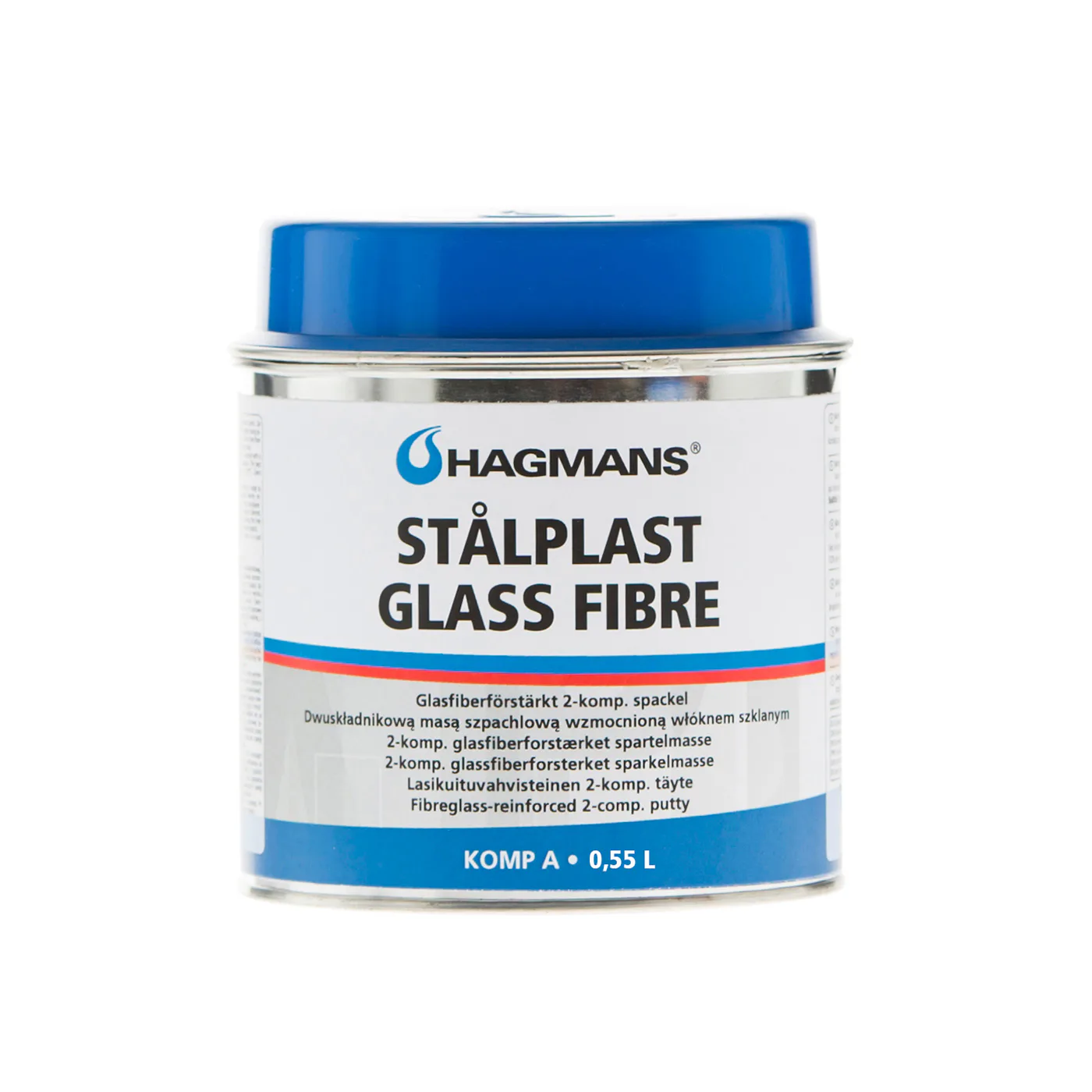 Spackel Hagmans Stålplast Glass Fibre