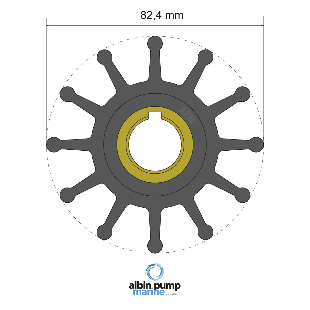 Impeller Albin Group Marine Premium 06-02-025