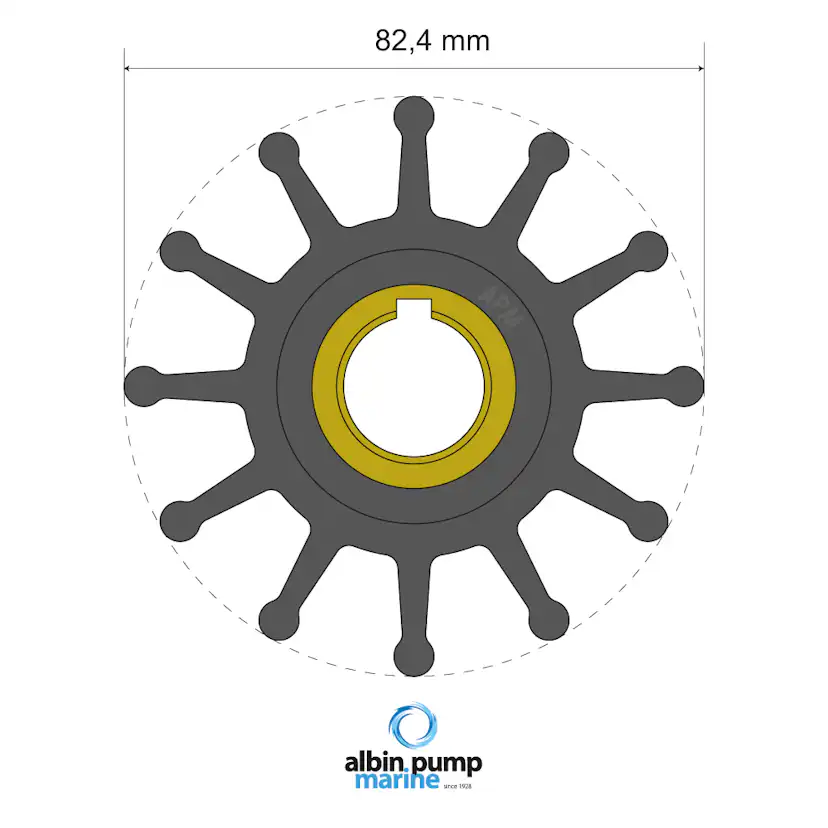 Impeller Albin Group Marine Premium 06-02-025
