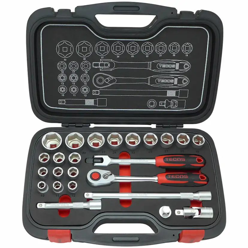 Hylsnyckelset Tecos T-2024 1/2 Tum 24dl