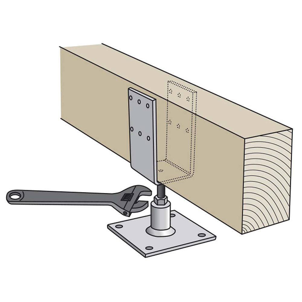 Stolphållare FAST CSFA 70-120x80 mm CE