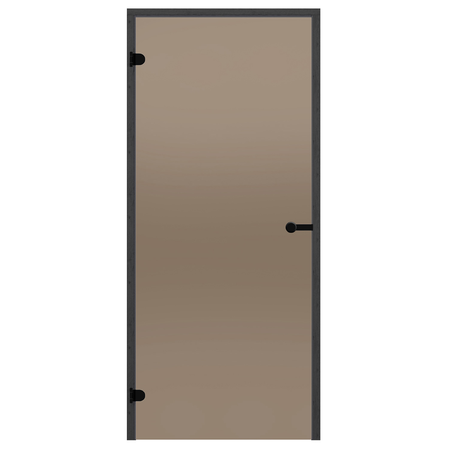 Glasdörr Harvia Black Line Brons 7x19
