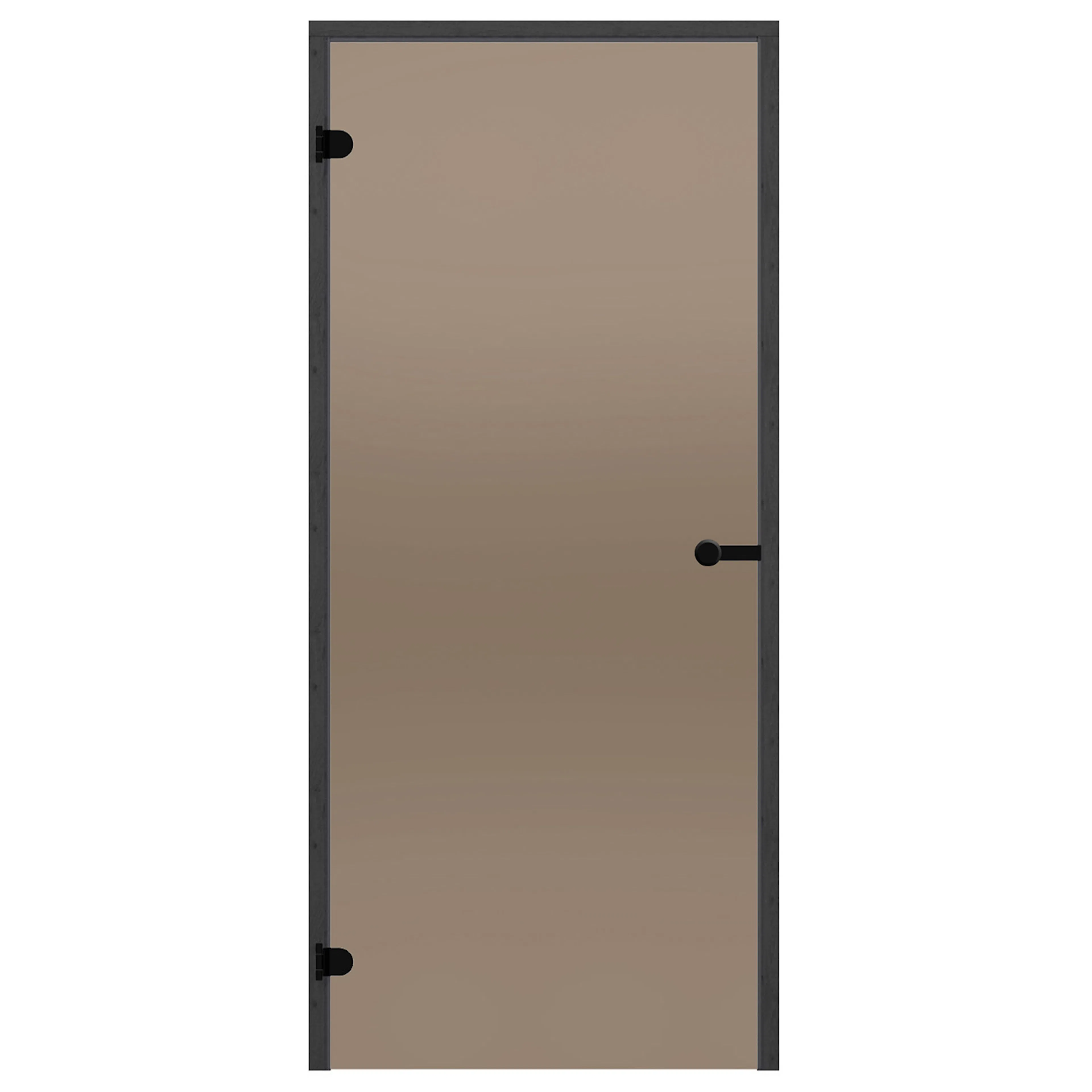 Glasdörr Harvia Black Line Brons 7x19