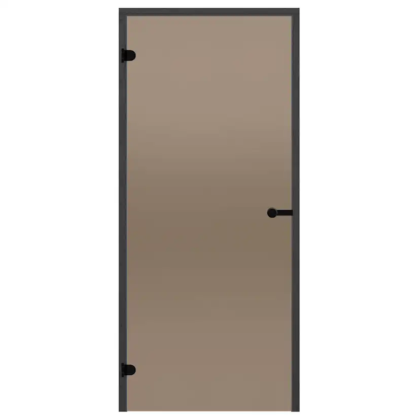 Glasdörr Harvia Black Line Brons 7x19