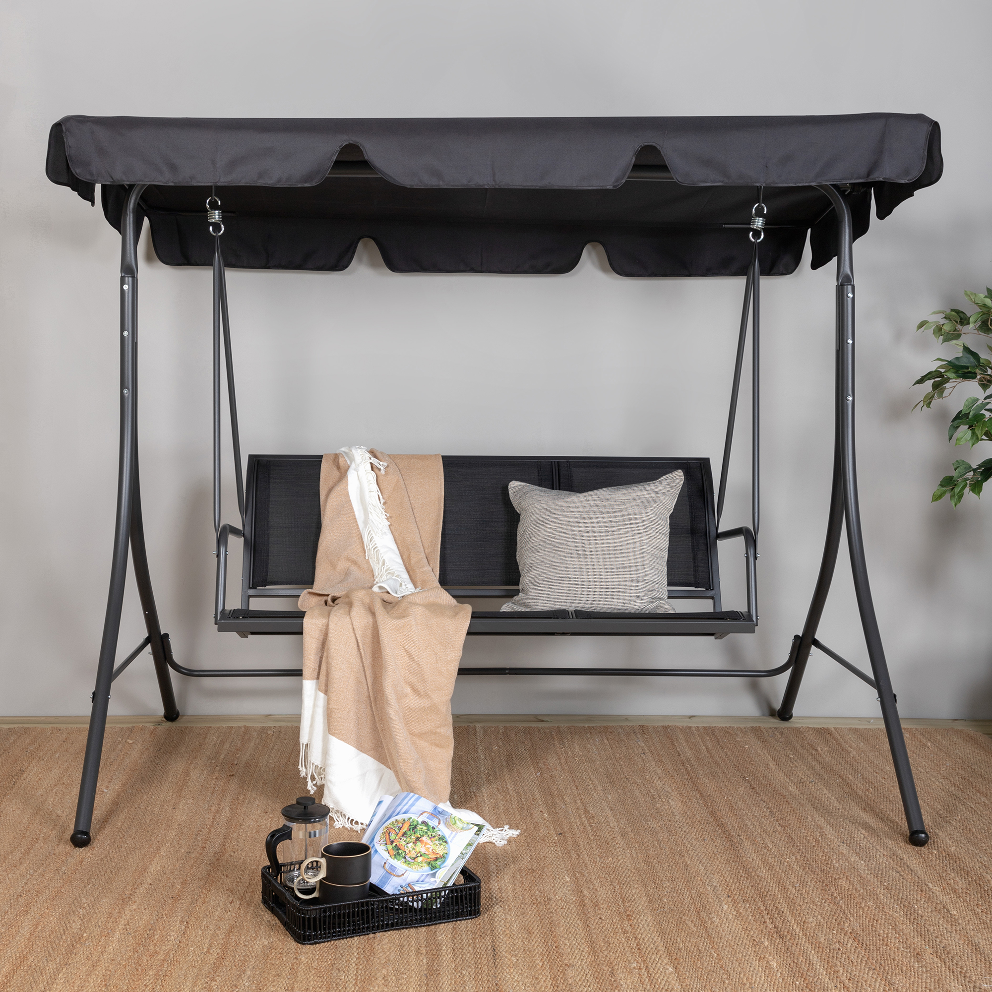 Hammock Venture Home Montreal Utomhus med 3 Sittplatser, Stål/Polyester