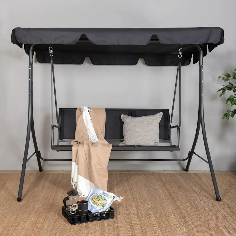Hammock Venture Home Montreal Utomhus med 3 Sittplatser, Stål/Polyester