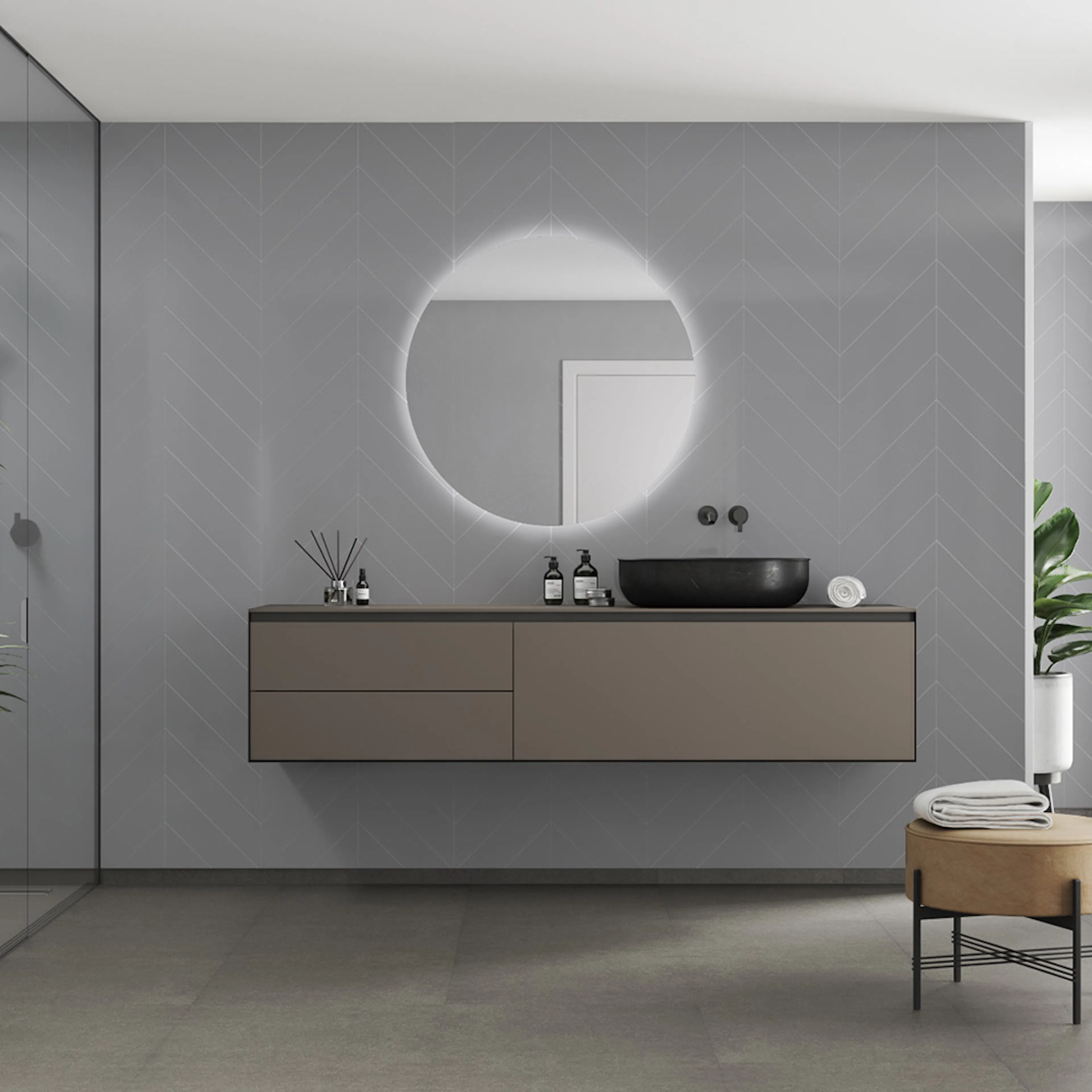 Våtrumsskiva Fibo 4115-M78 HG Medium Grey 10x620x2400 mm
