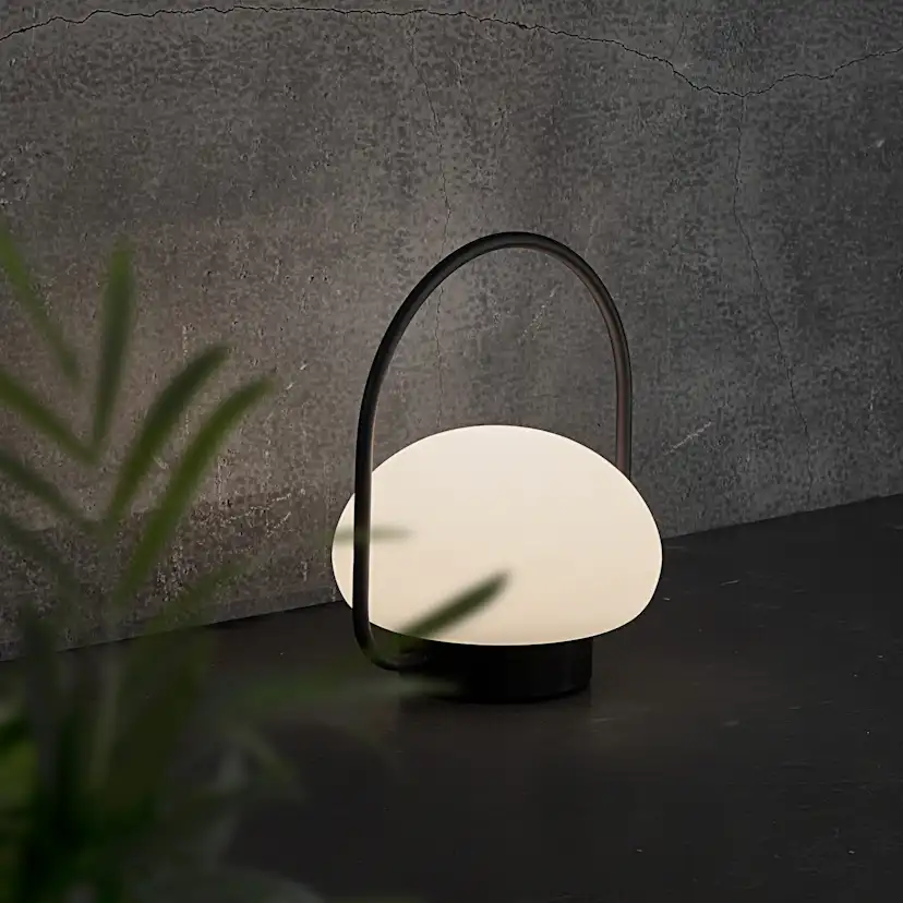 Lampa Nordlux Sponge To Go Svart/Vit