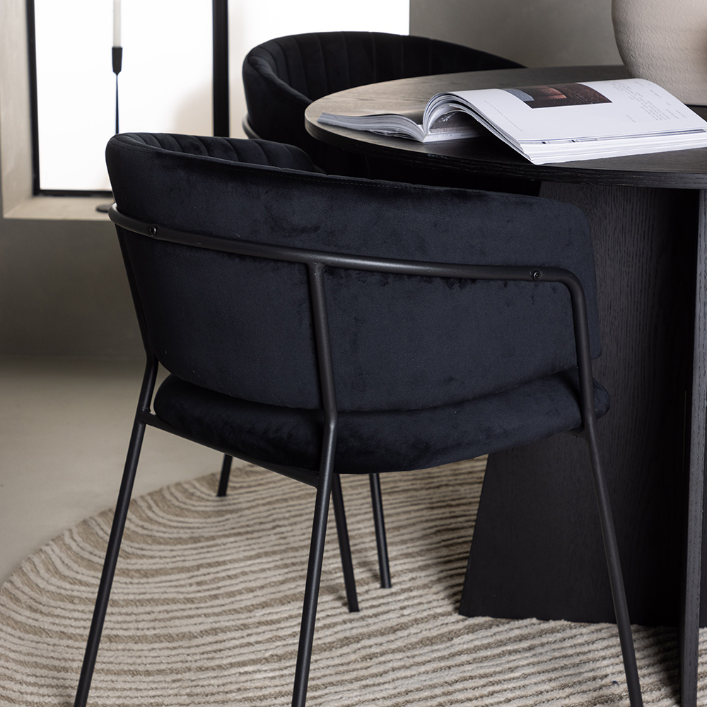 Matgrupp Venture Home Bootcut Ø110 cm med 4 st Selma stolar