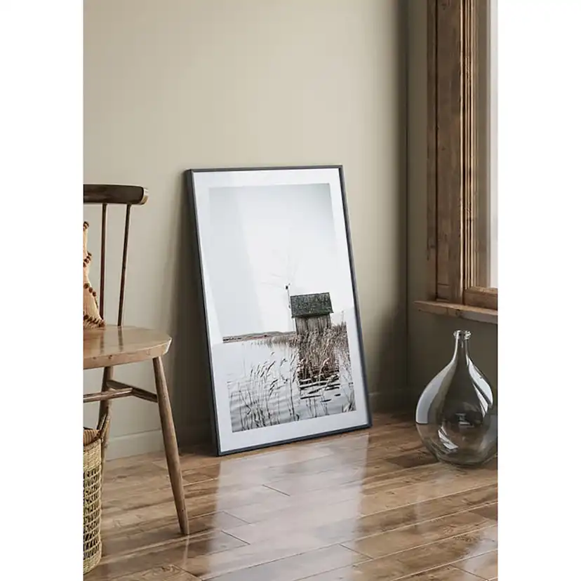 Poster Gallerix Wooden Cabin By Lake