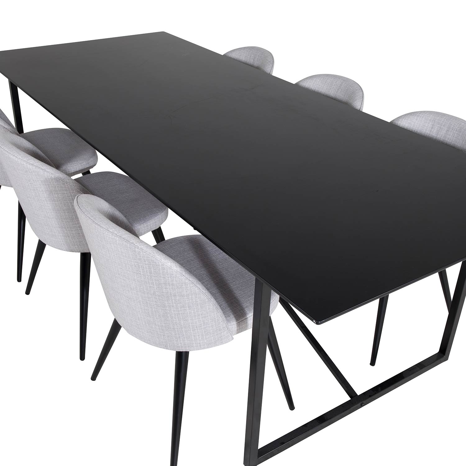 Matgrupp Venture Home Palaba med 6 Valentina Stolar Polyestertyg