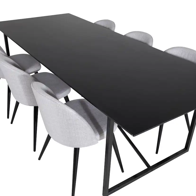 Matgrupp Venture Home Palaba med 6 Valentina Stolar Polyestertyg