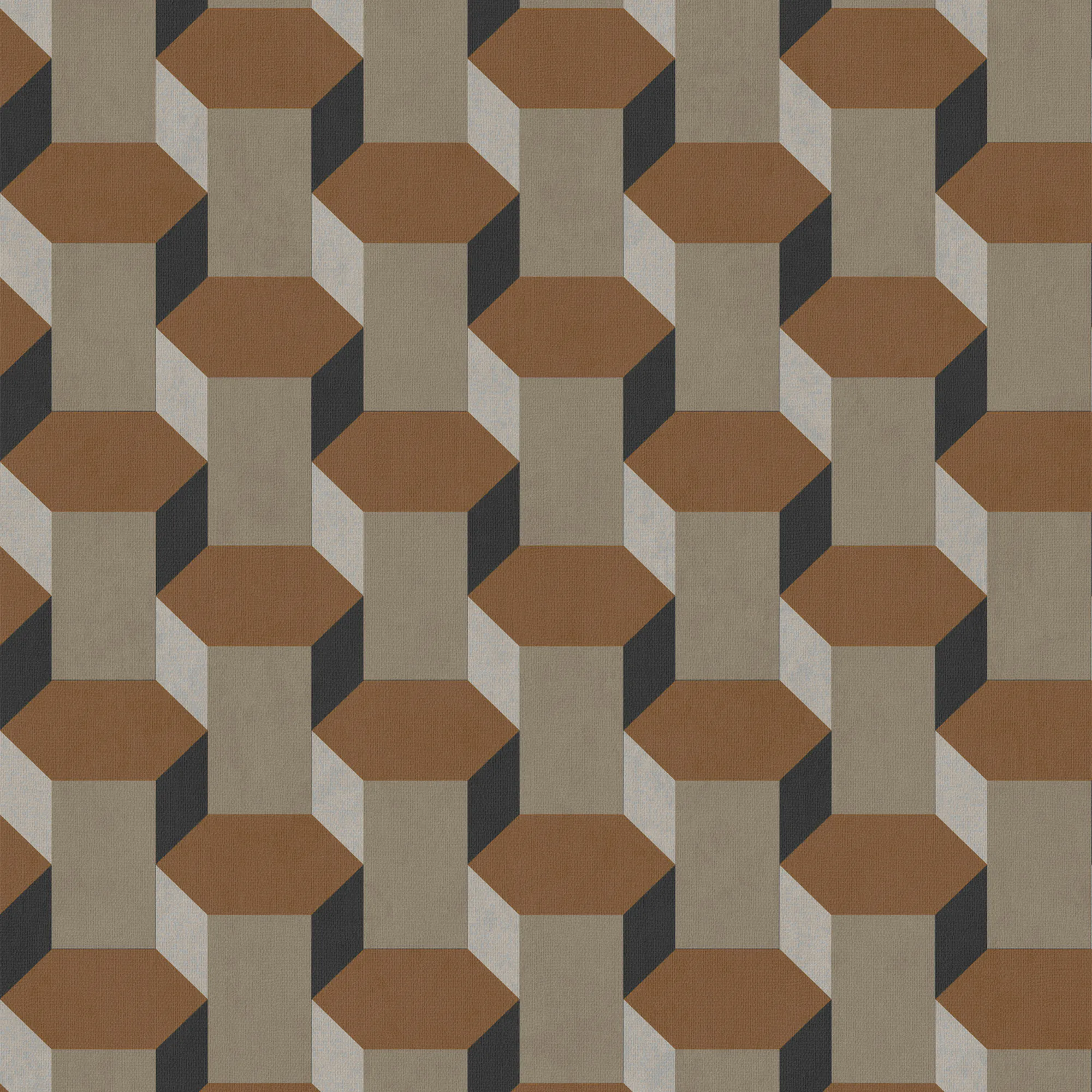 Tapet Sublime Vintage Geometriskmetrics Brun 121138
