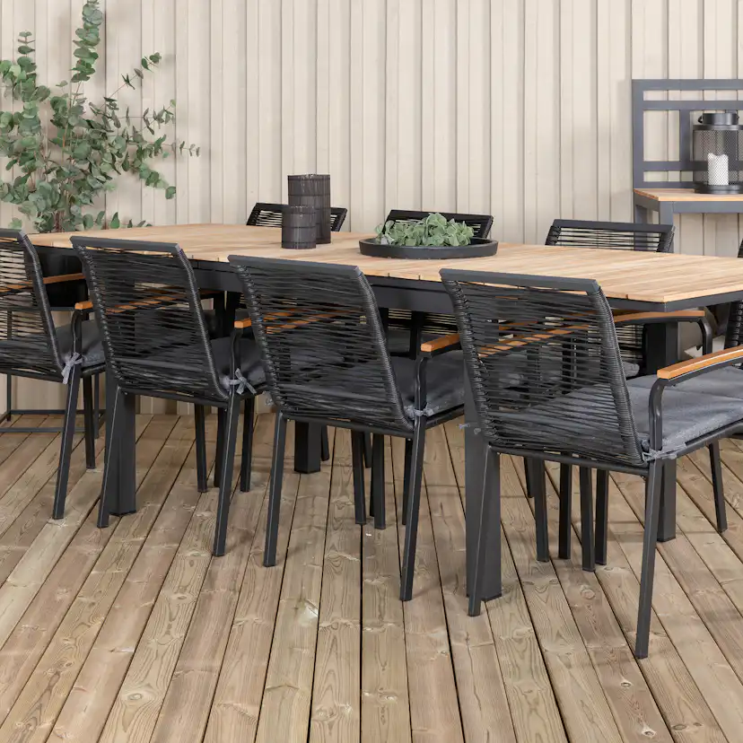 Matgrupp Venture Home Mendi med 8 Deni Stolar