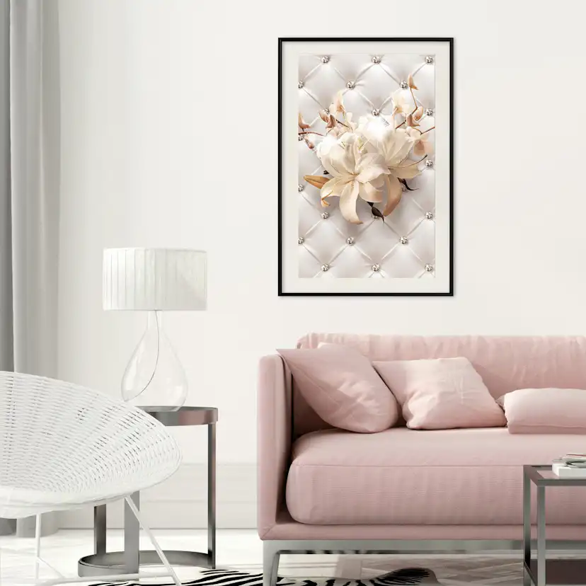 Poster Artgeist Affisch Diamond Lilies