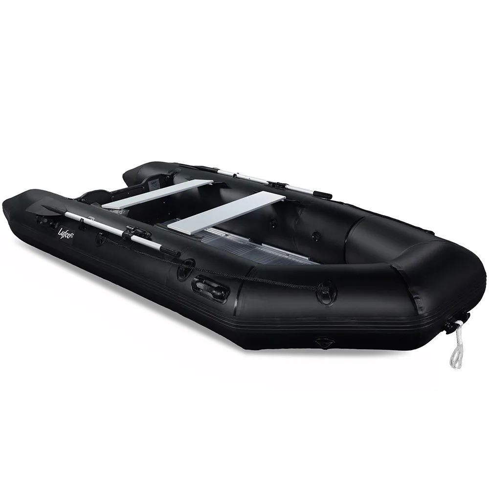 Gummibåt 330cm (0,9 mm PVC), svart Färg Svart