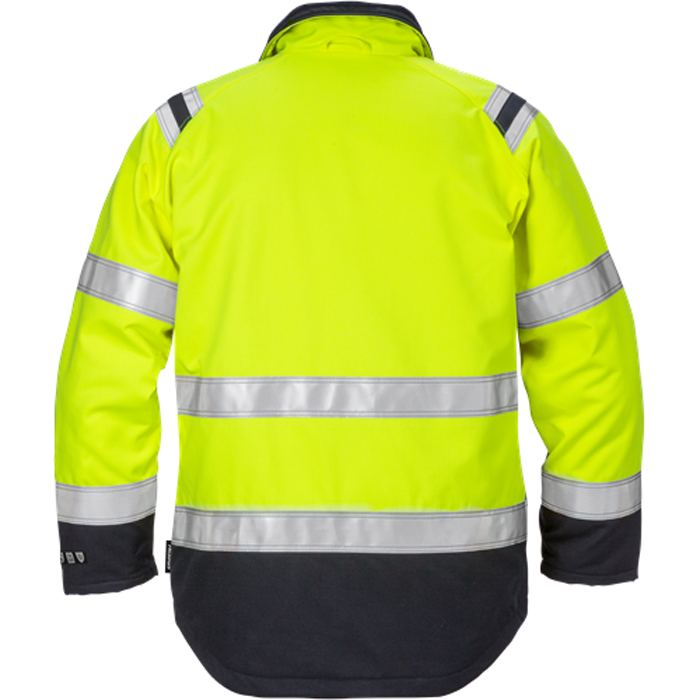 Flamestat vinterjacka 4285 ATHS kl 3, dam Storlek: 3XL, Gul/Marinblå