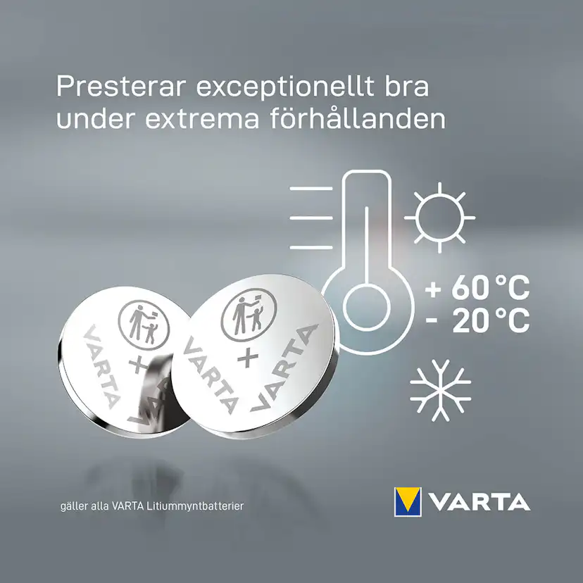 Batteri VARTA Litium CR1620 2-Pack