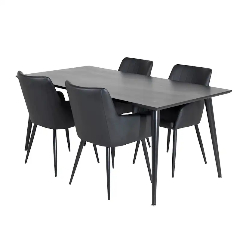 Matgrupp Venture Home Disa med 4 Corina Stolar Konstläder