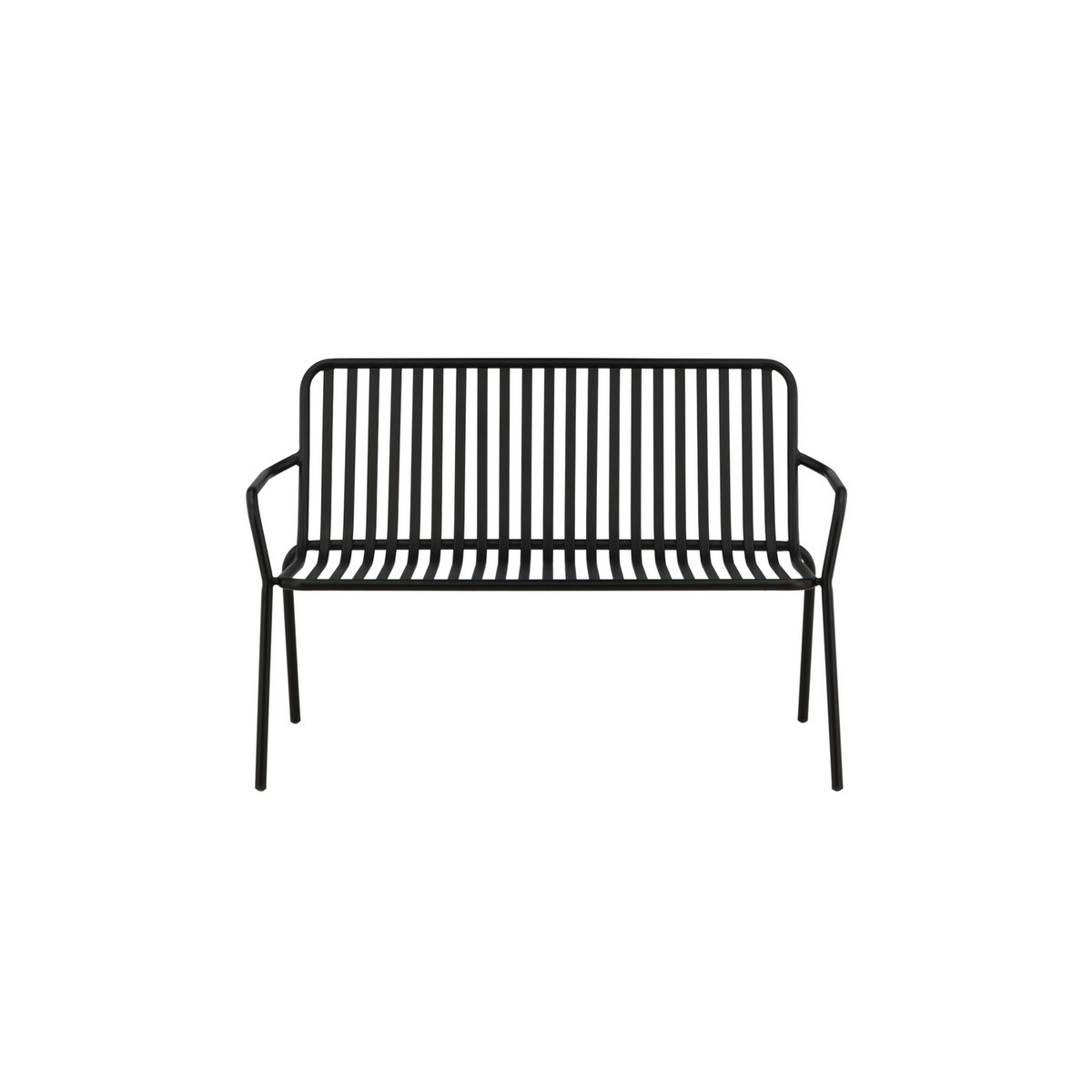 Peking Bench/sofa Aluminium - Black / Svart
