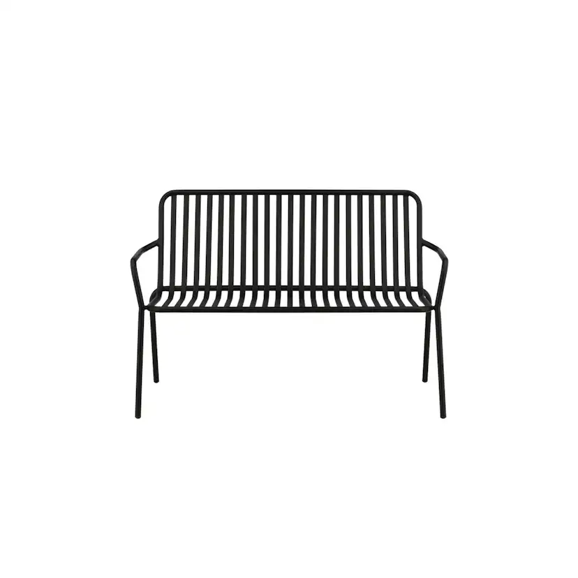 Peking Bench/sofa Aluminium - Black / Svart